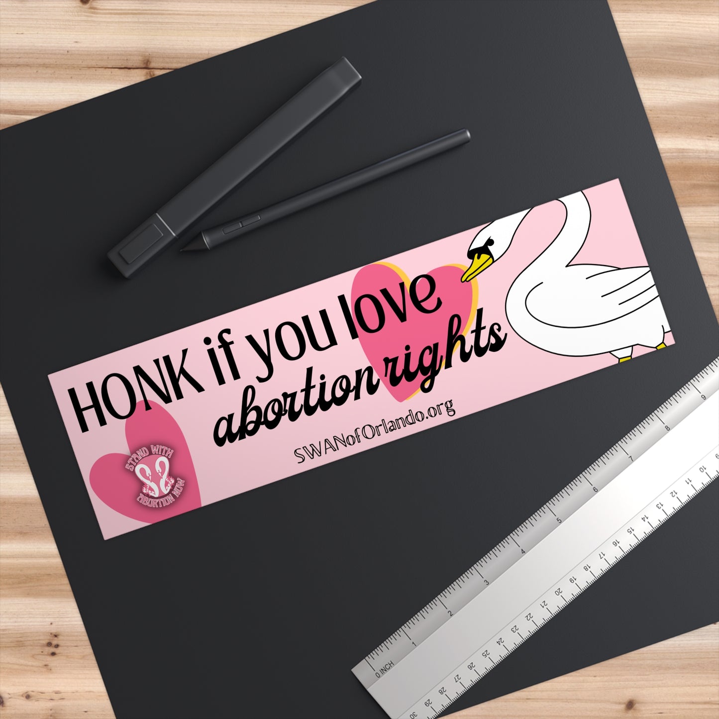 Honk If You <3 Abortion Rights Bumper Sticker