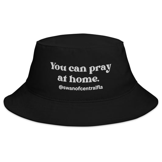Pray-Away Bucket Hat (White font)