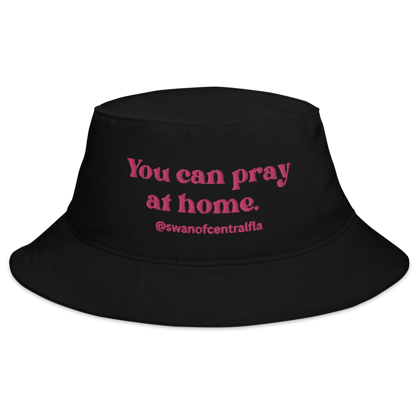 Pray-Away Bucket Hat (Pink font)