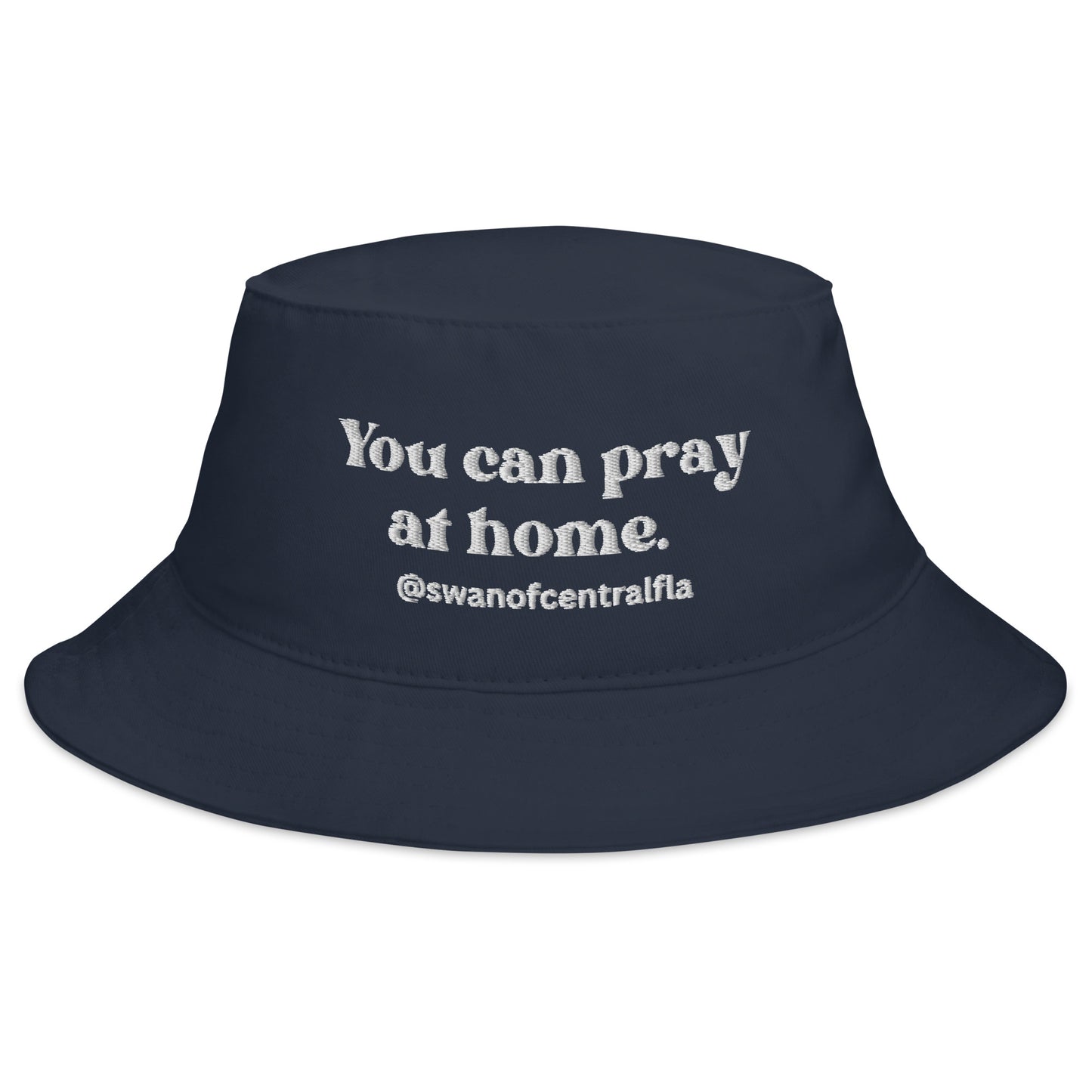 Pray-Away Bucket Hat (White font)