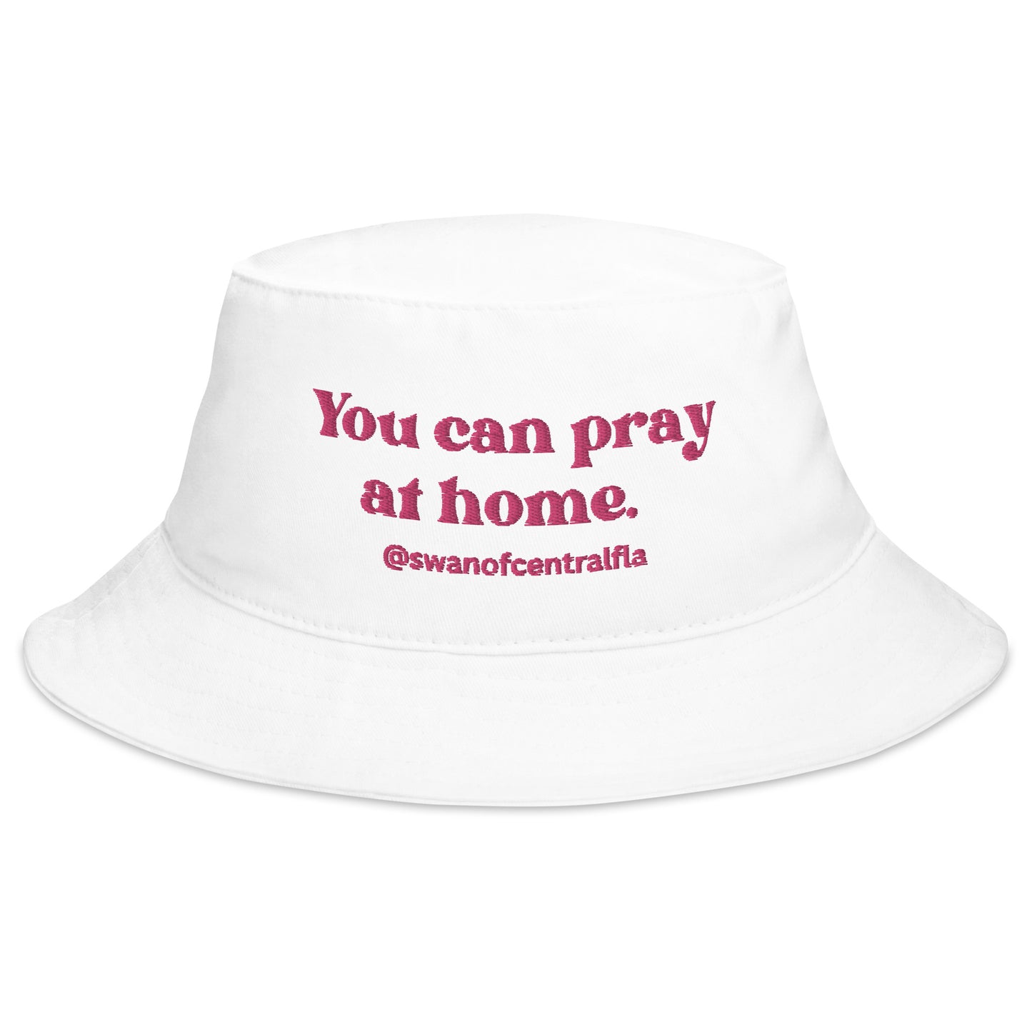 Pray-Away Bucket Hat (Pink font)