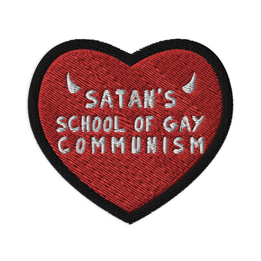 Satan's School of Gay Communism patche