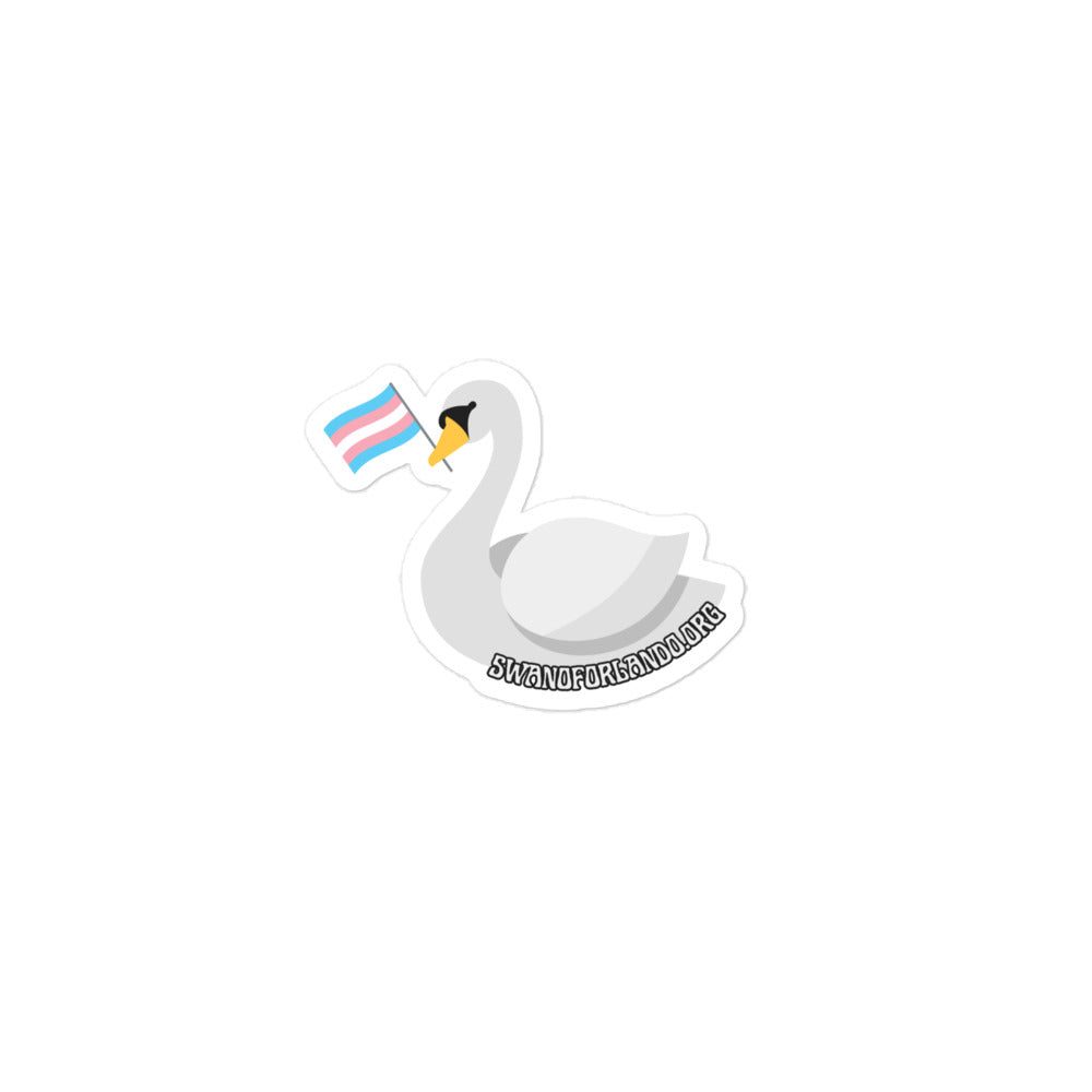 Trans Swan Bubble-free stickers