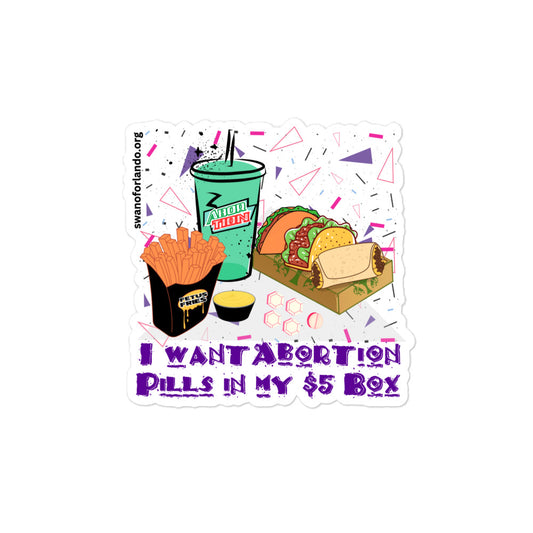 $5 Box Bubble-free sticker