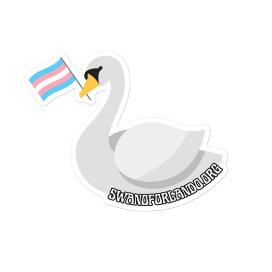 Trans Swan Bubble-free stickers