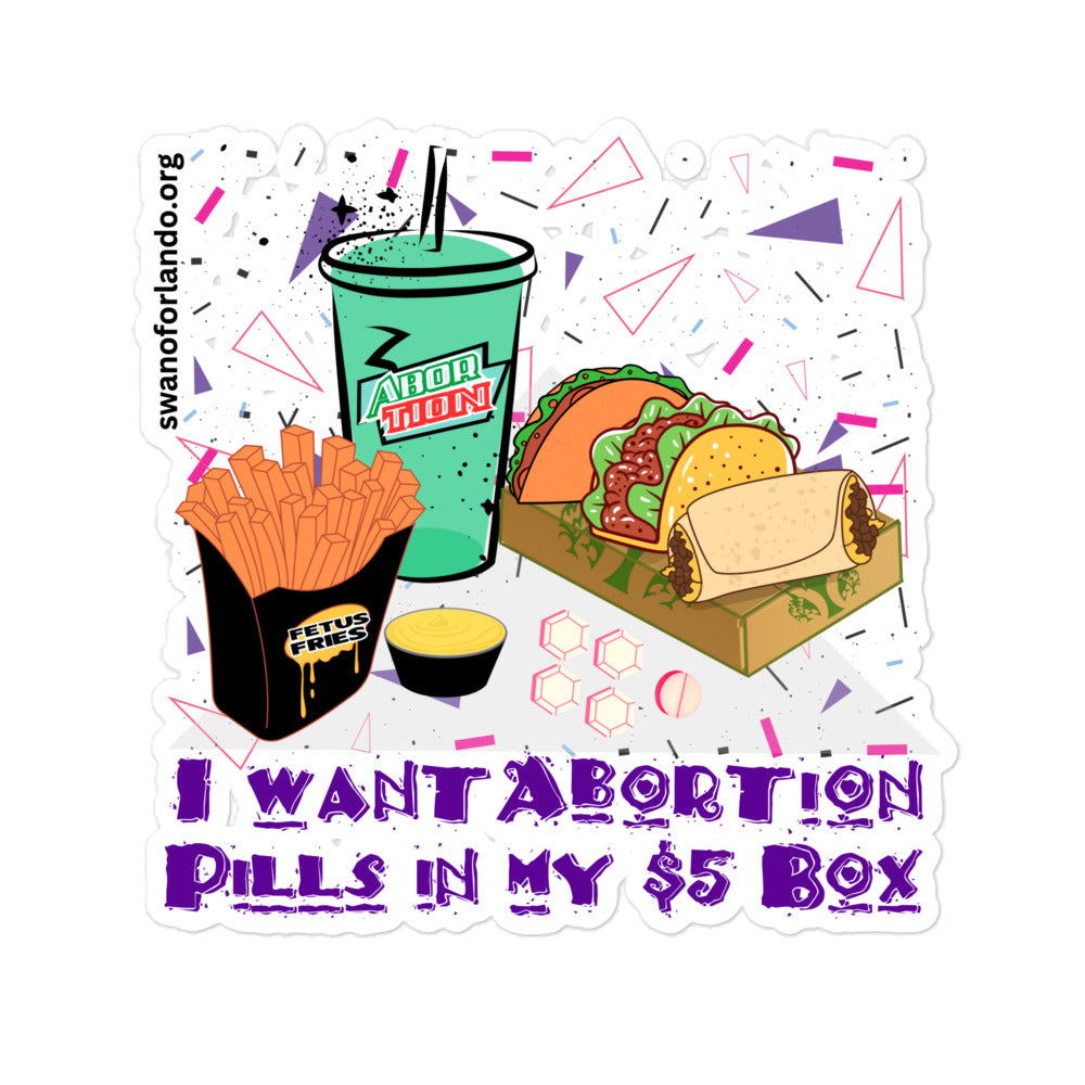 $5 Box Bubble-free sticker
