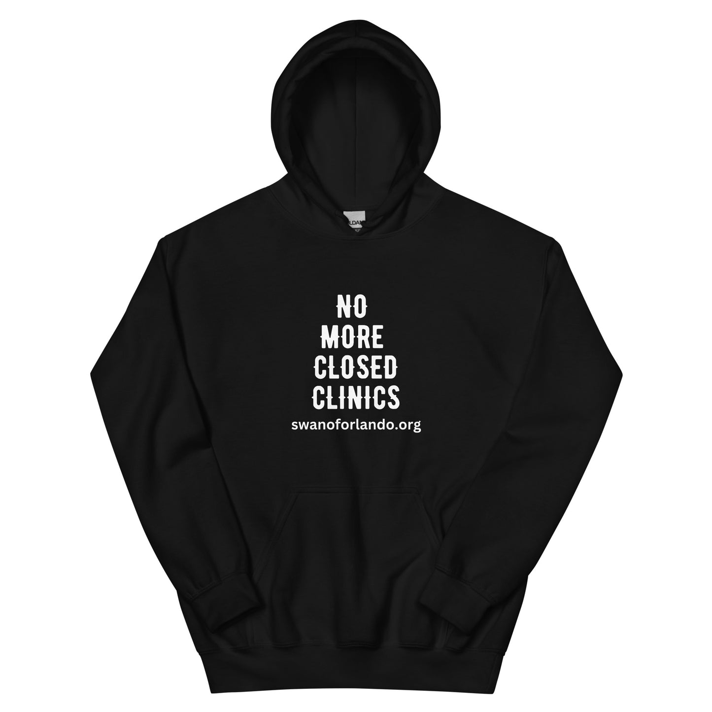 No More Closed Clinics Hoodie (dark)