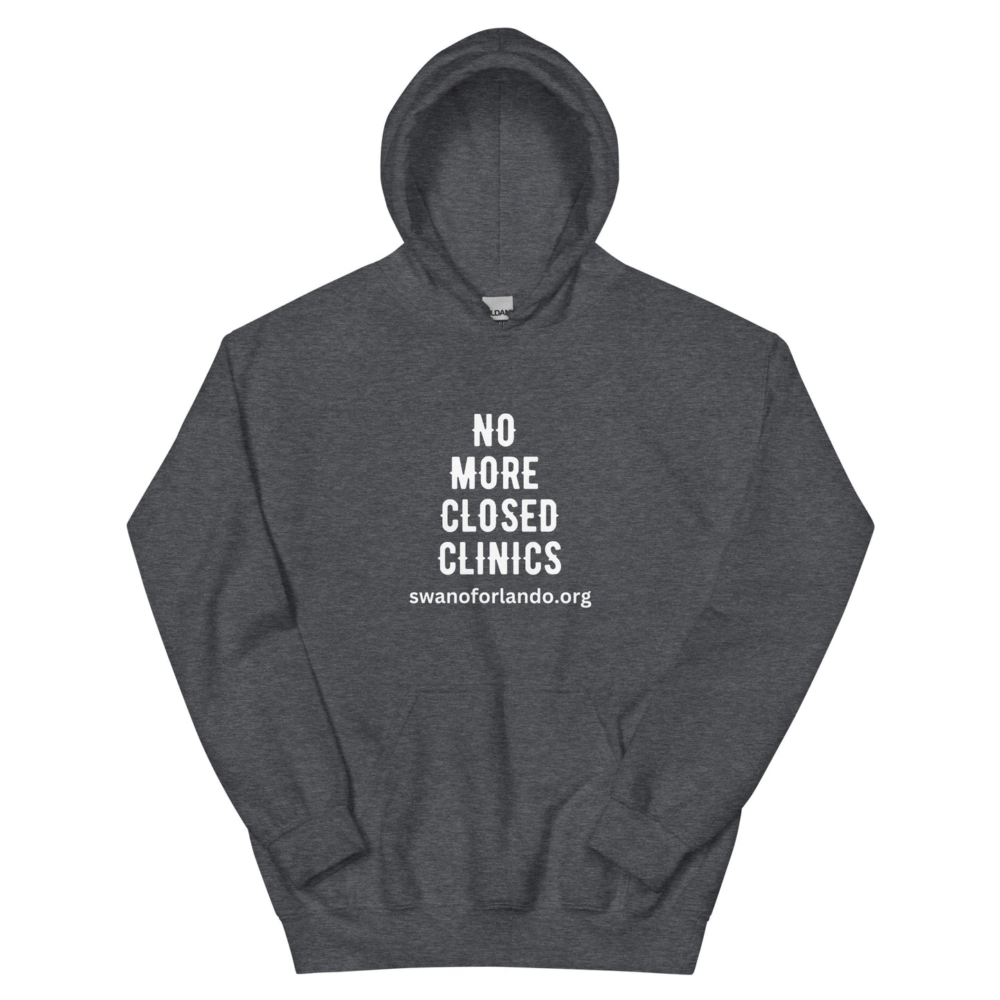 No More Closed Clinics Hoodie (dark)