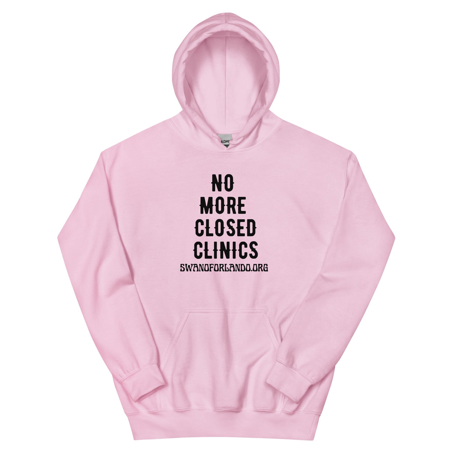 No More Closed Clinics Hoodie (light)