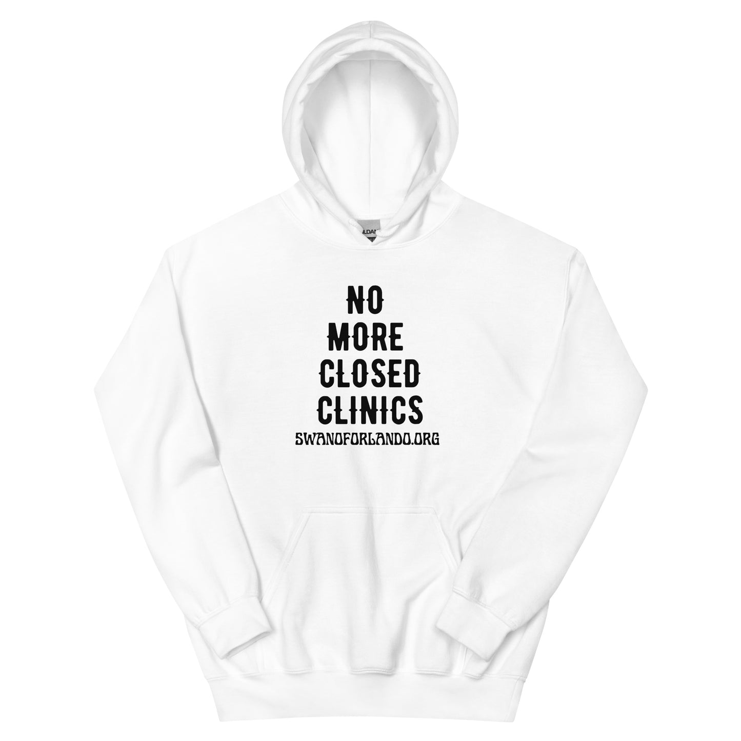 No More Closed Clinics Hoodie (light)