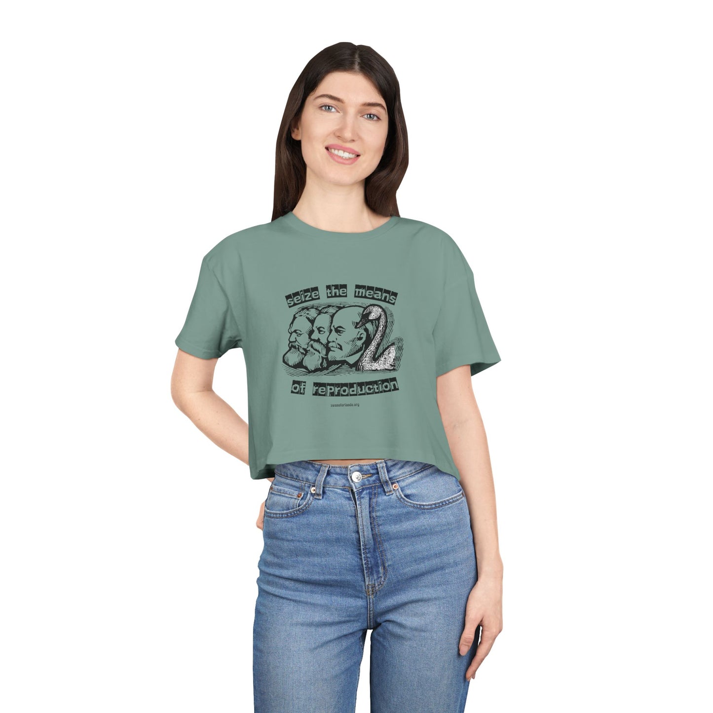 Crop Tee — "Seize the Means of Reproduction"