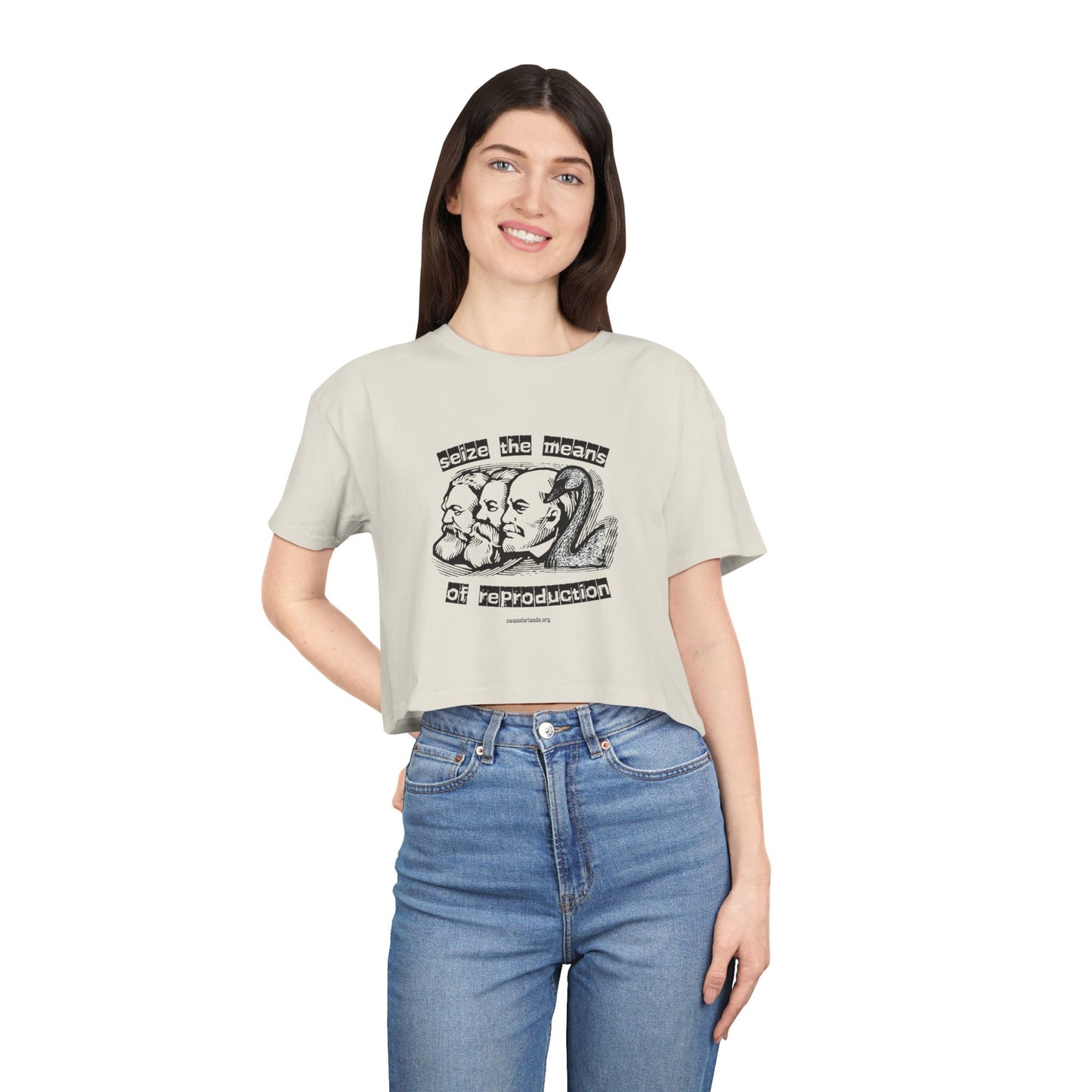 Crop Tee — "Seize the Means of Reproduction"