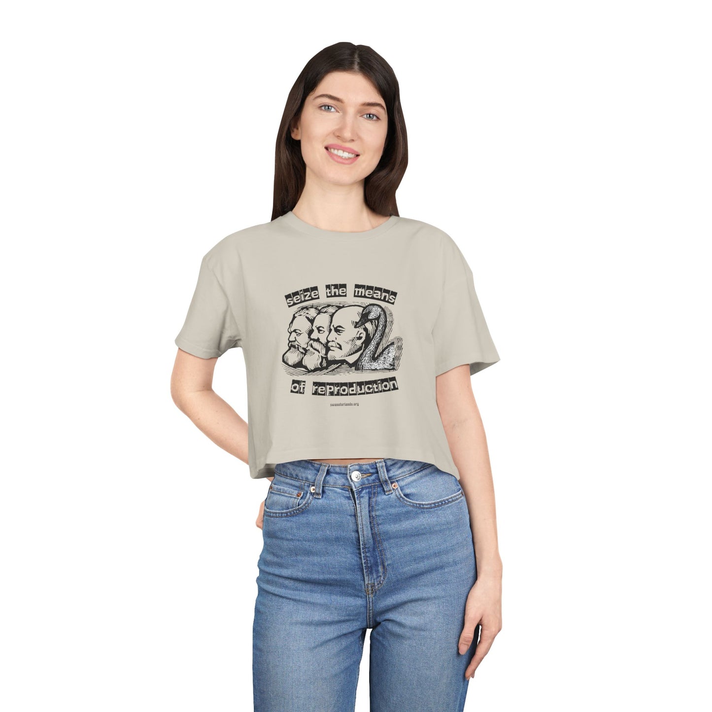 Crop Tee — "Seize the Means of Reproduction"