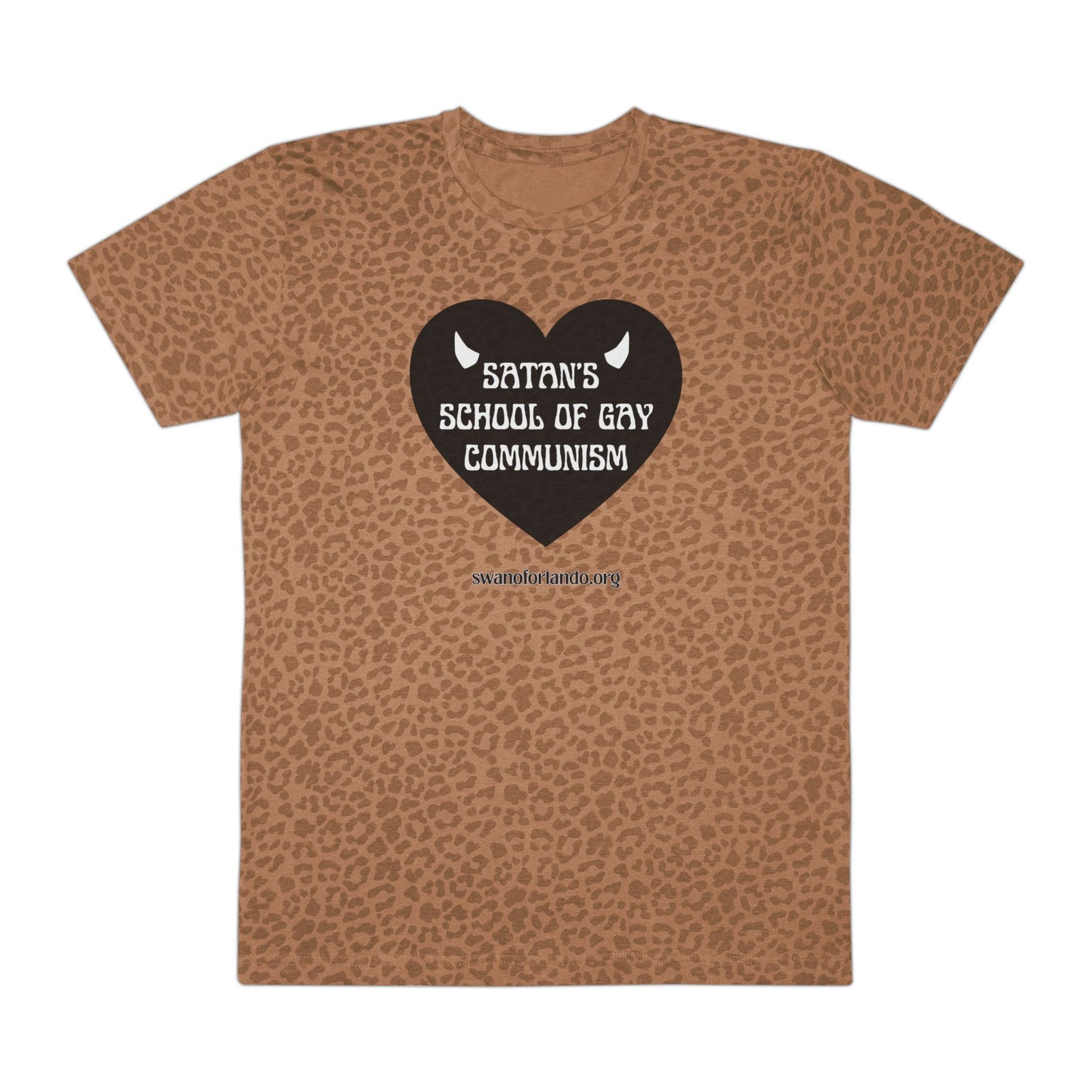 Satan's School of Gay Communism Leopard Tee