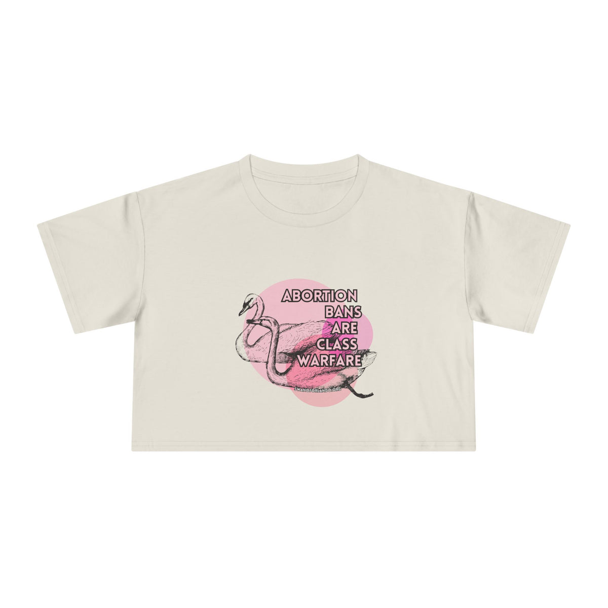 Crop Tee — “Abortion Bans Are Class Warfare” Feminist Graphic Crop Top