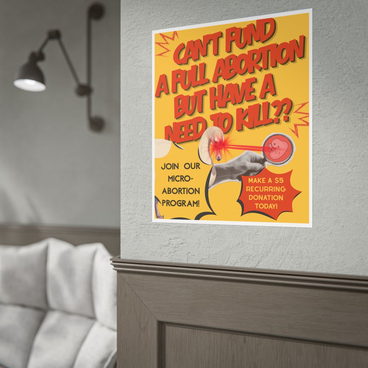 Rolled Poster — Micro-Abortion Fundraising