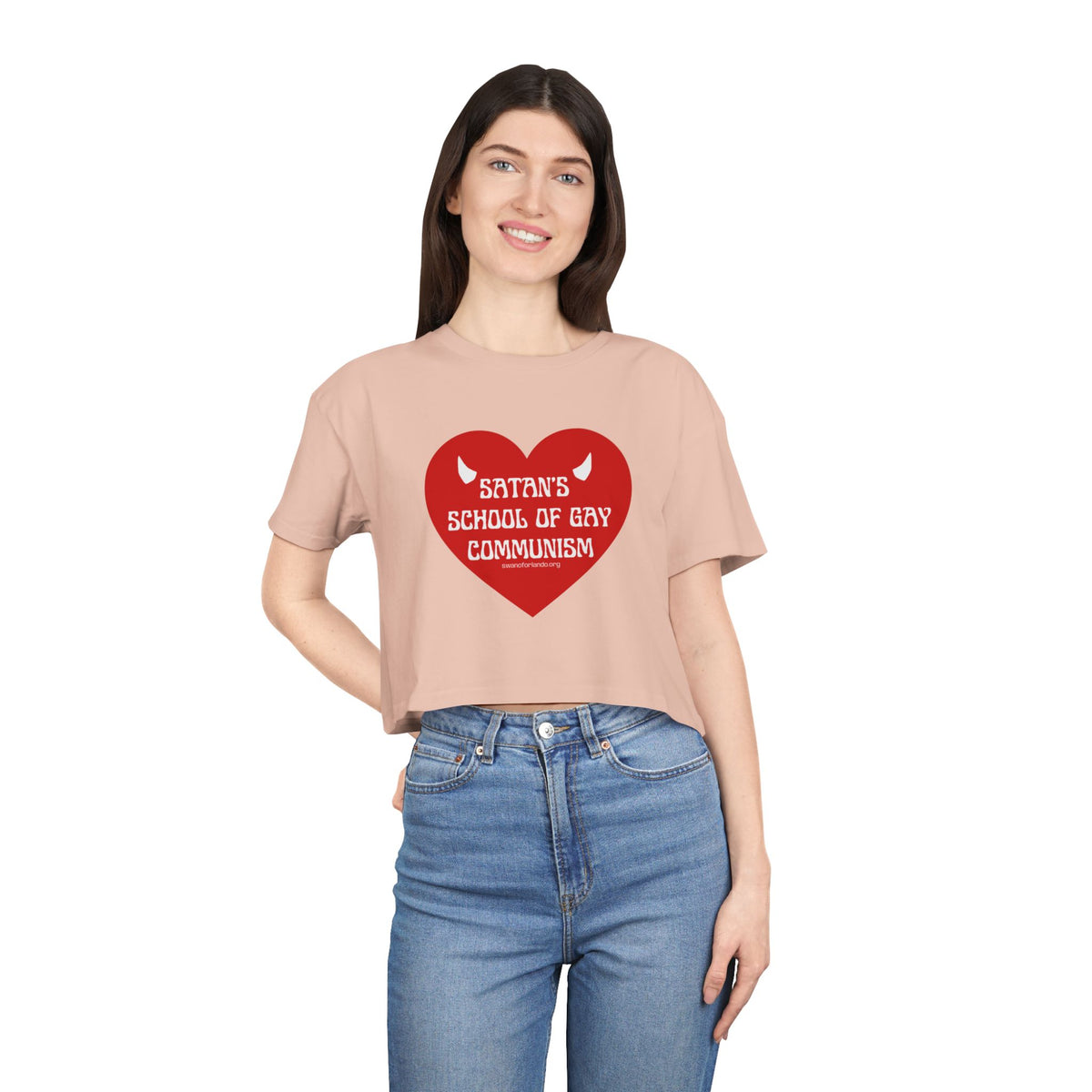 Satan's School of Gay Communism Crop Top