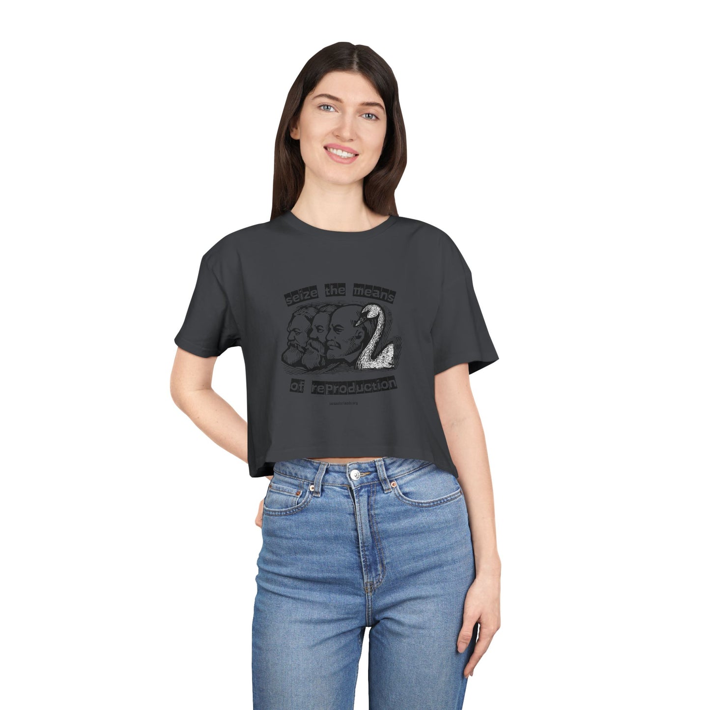 Crop Tee — "Seize the Means of Reproduction"