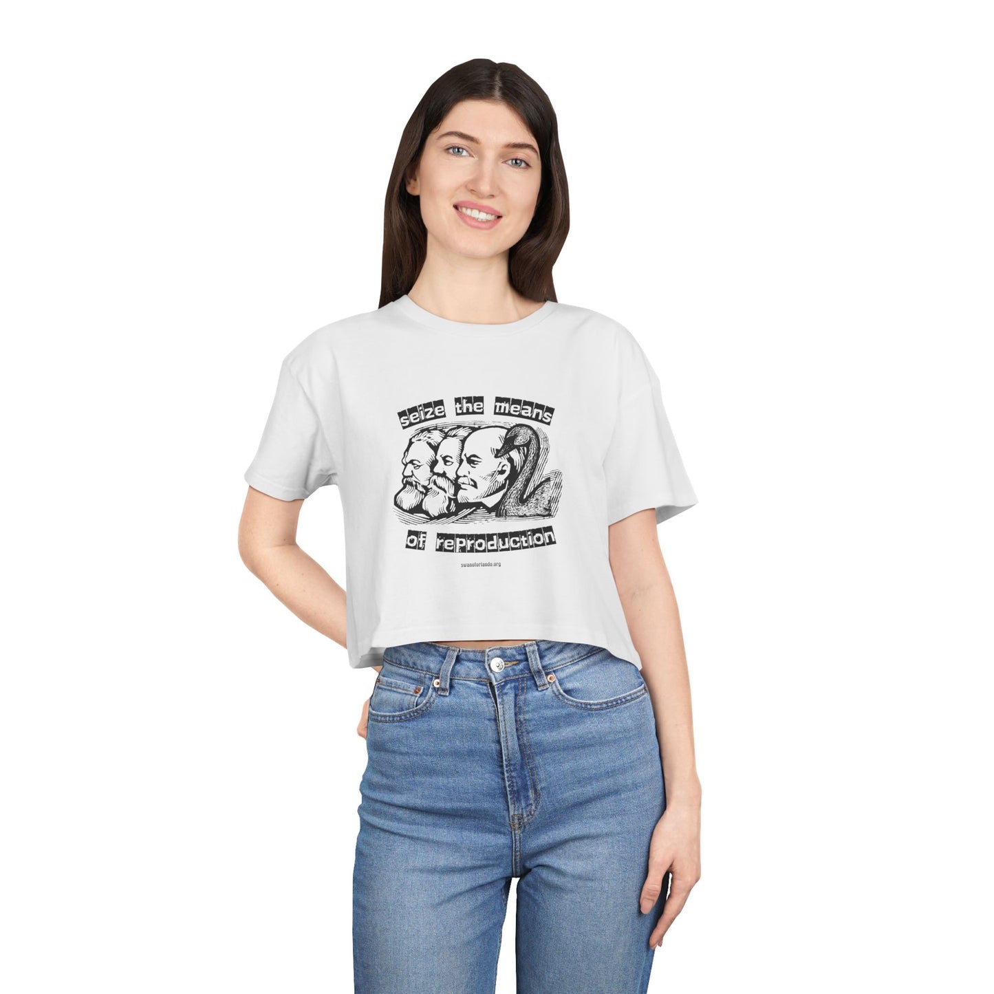 Crop Tee — "Seize the Means of Reproduction"