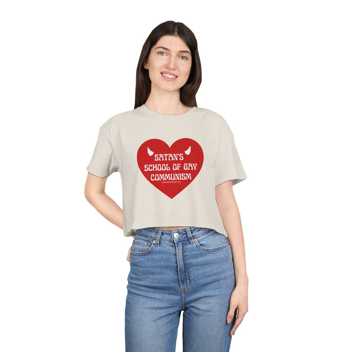 Satan's School of Gay Communism Crop Top