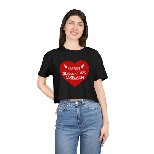 Satan's School of Gay Communism Crop Top