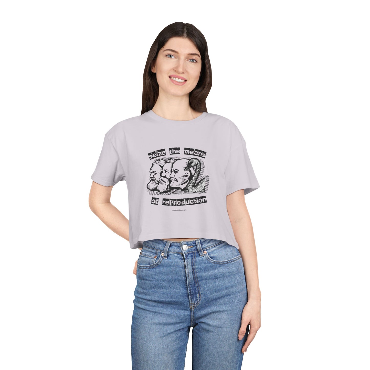 Crop Tee — "Seize the Means of Reproduction"