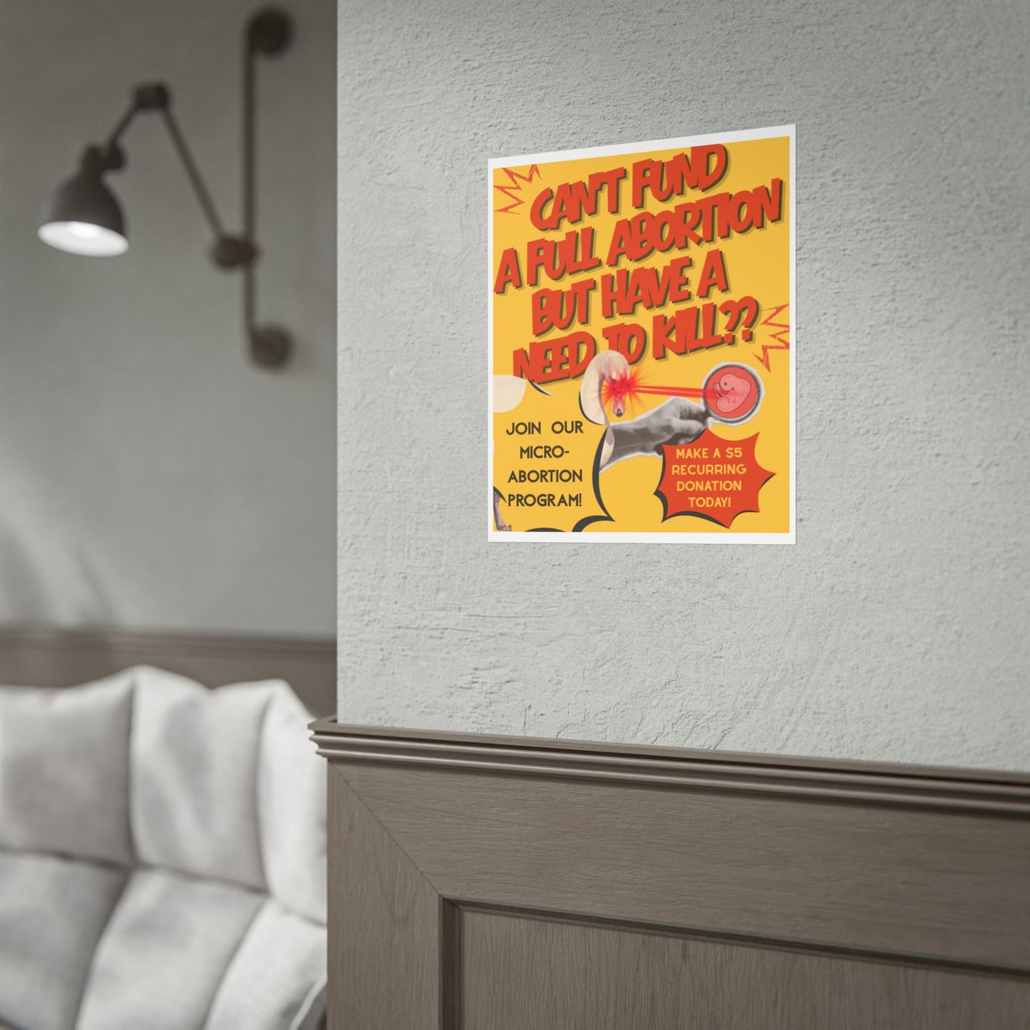 Rolled Poster — Micro-Abortion Fundraising
