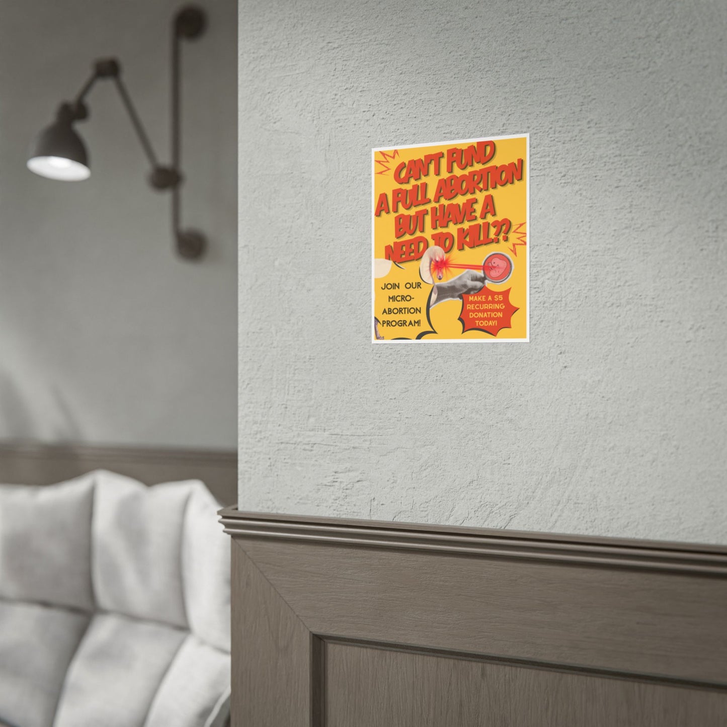 Rolled Poster — Micro-Abortion Fundraising