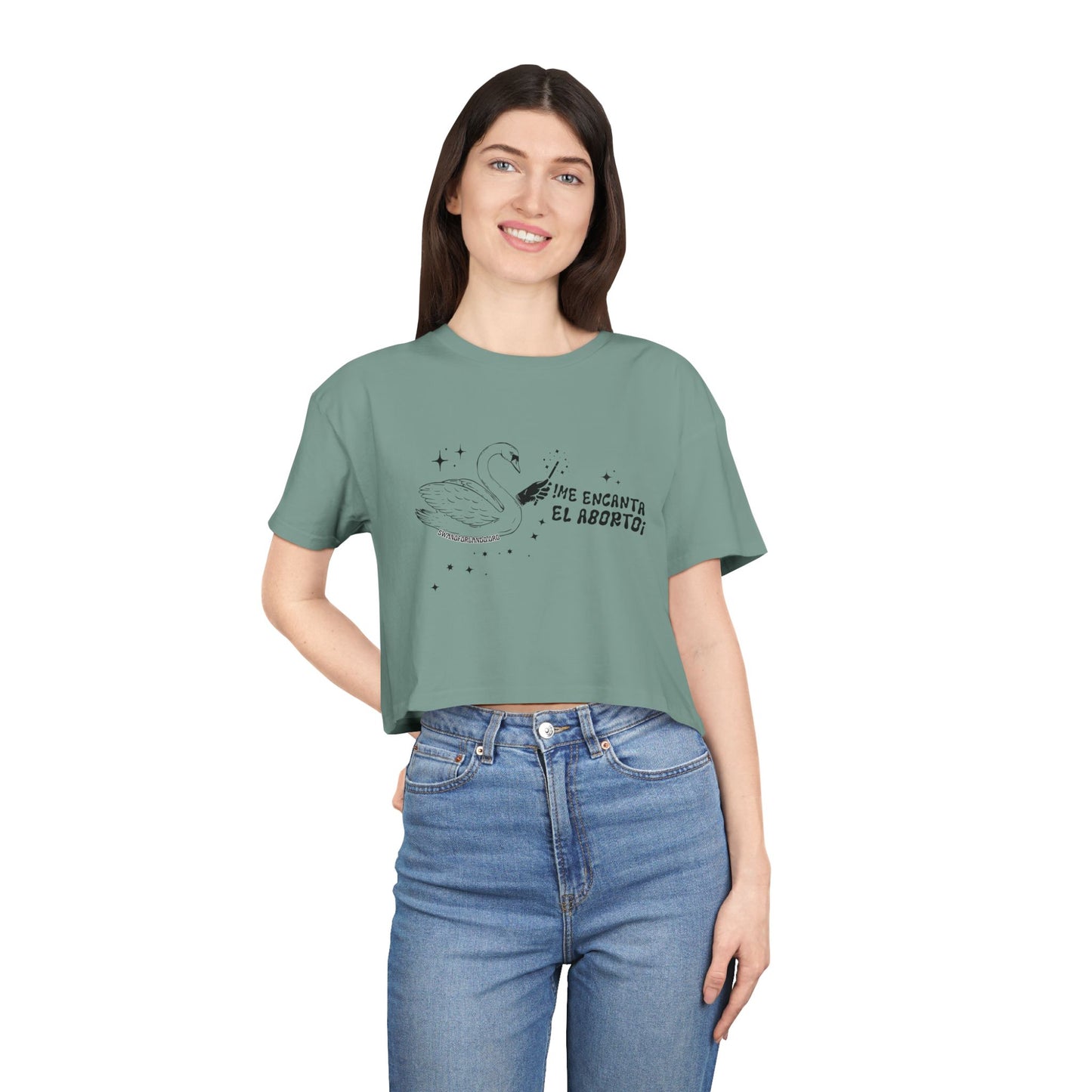 Crop Tee — 'Me Encanta El Aborto'