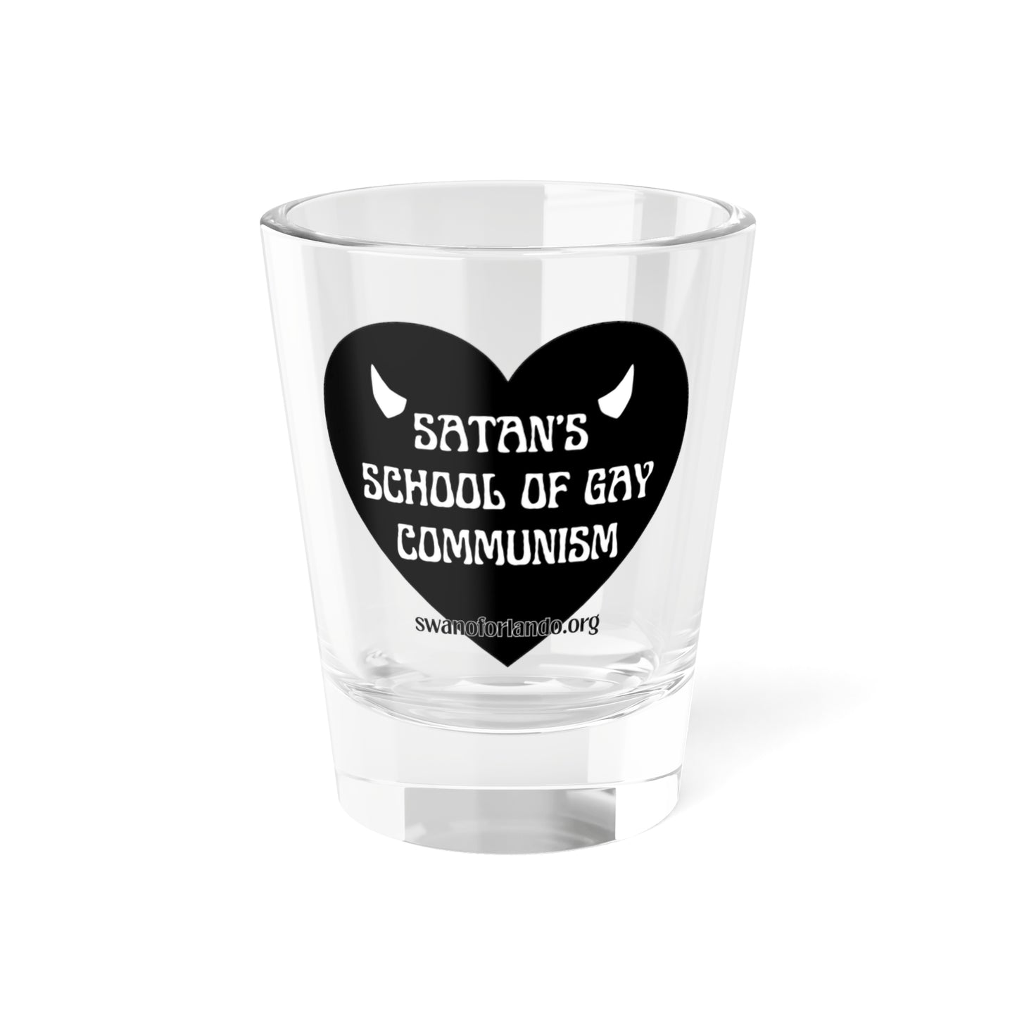 Shot Glass — Black Heart Satan’s School of Gay Communism