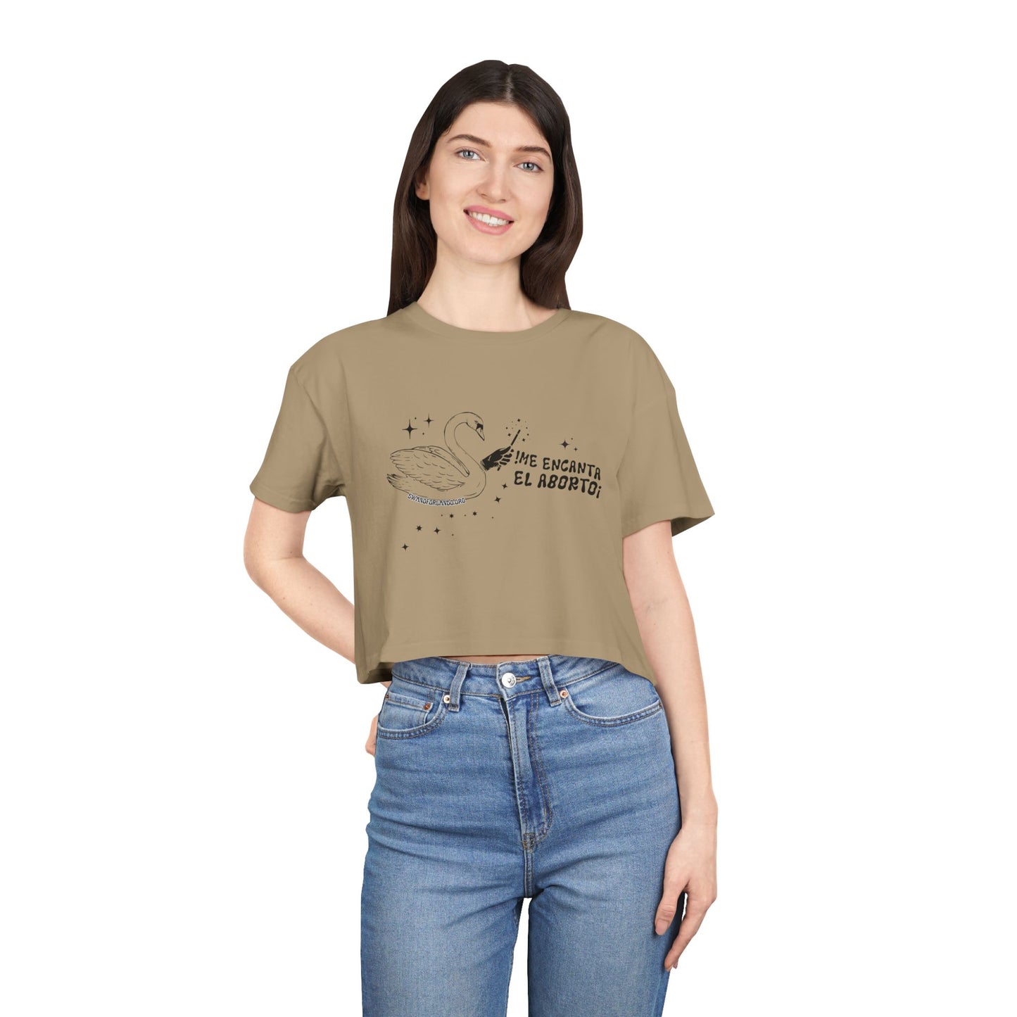 Crop Tee — 'Me Encanta El Aborto'