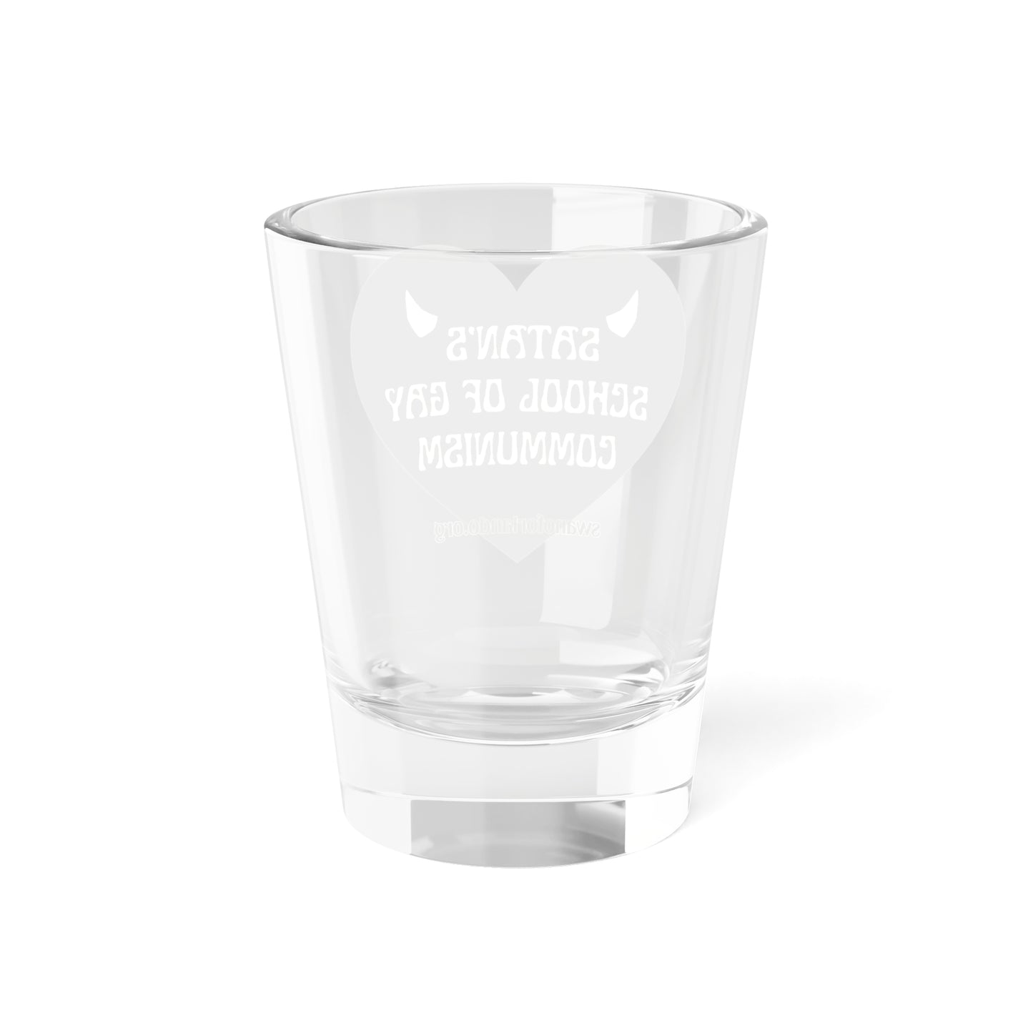 Shot Glass — Black Heart Satan’s School of Gay Communism