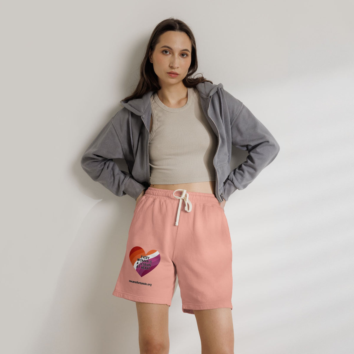 Every Woman is a Lesbian at Heart Fleece Sweat Shorts