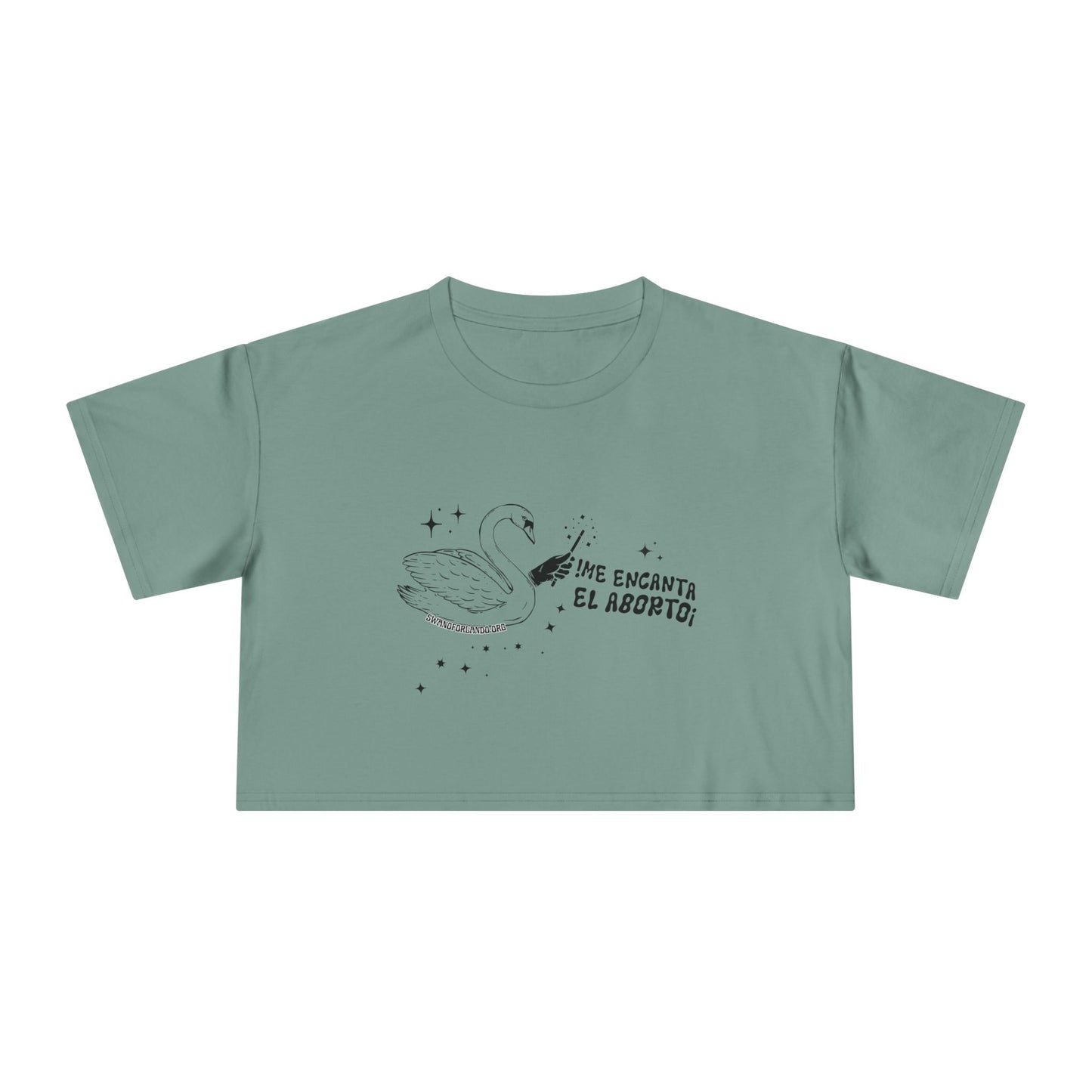 Crop Tee — 'Me Encanta El Aborto'