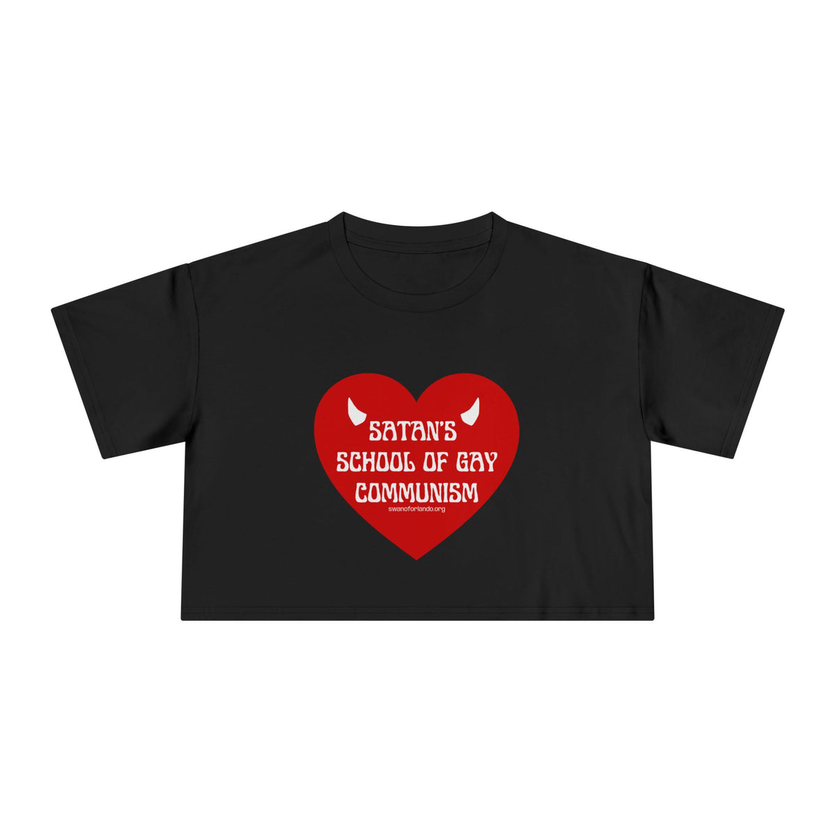 Satan's School of Gay Communism Crop Top