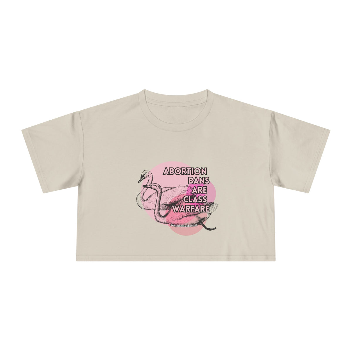 Crop Tee — “Abortion Bans Are Class Warfare” Feminist Graphic Crop Top