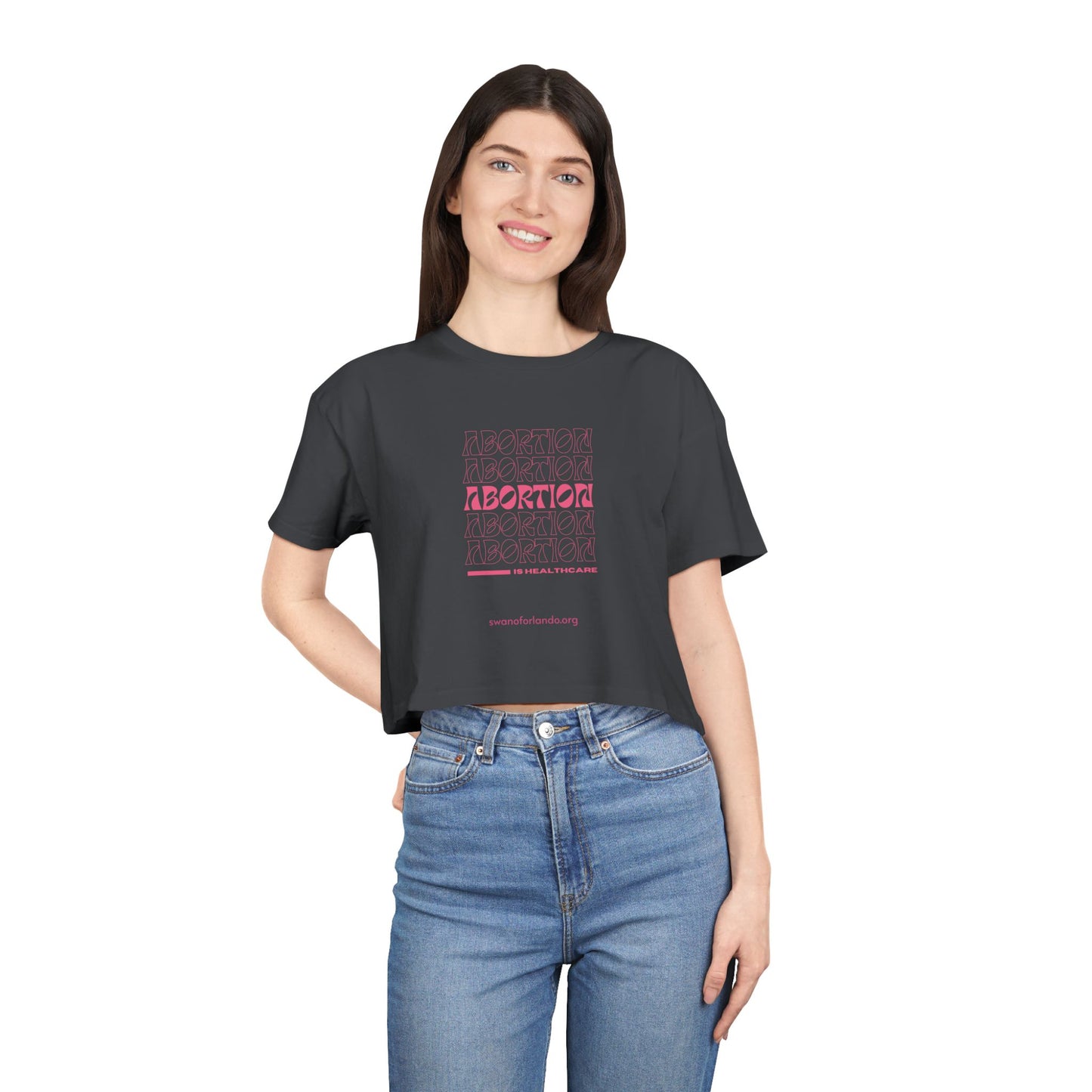 Crop Tee — Abortion is Healthcare