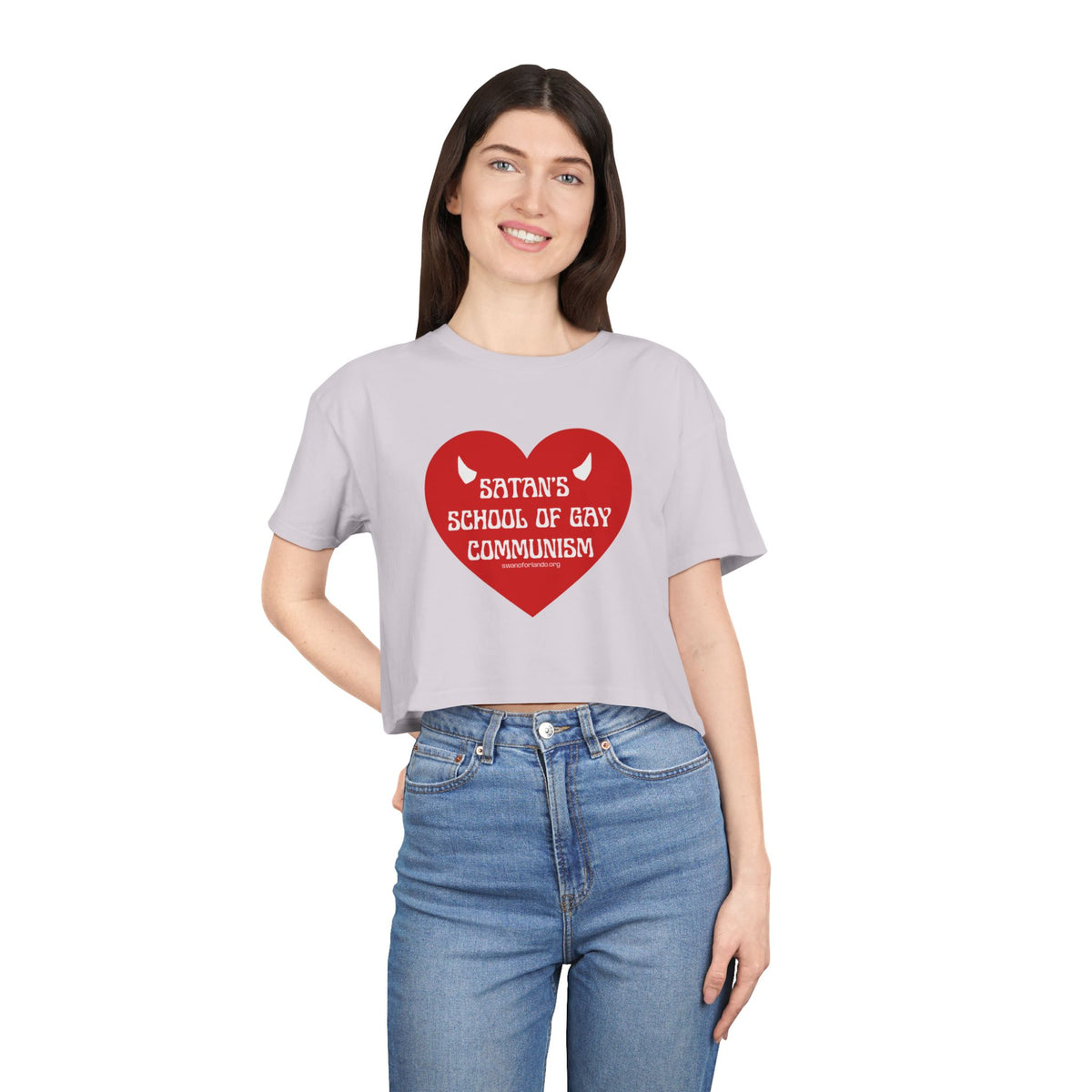 Satan's School of Gay Communism Crop Top